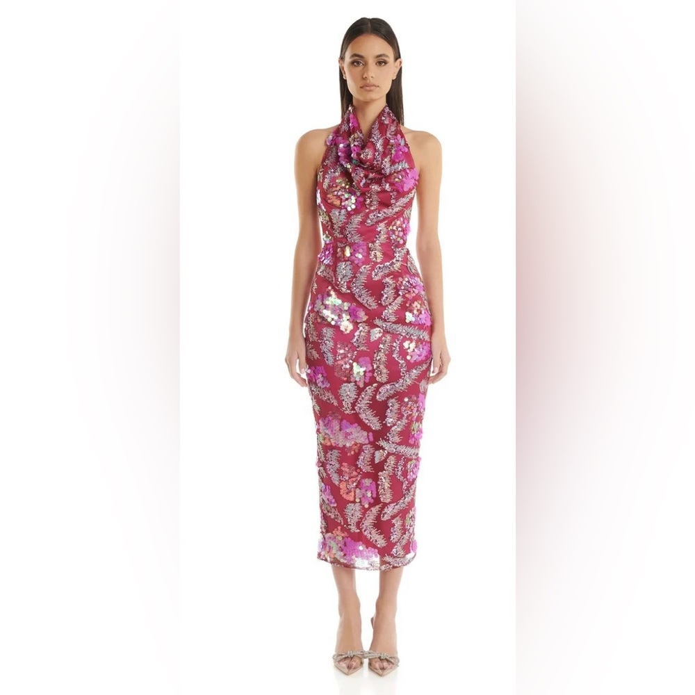 Eliya The Label - Montana Dress (M) Pink Sequins